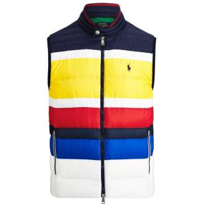 Polo RalphLauren ポロ ラルフローレン  ストライプ パッカブル ダウンベスト｜dukesstore