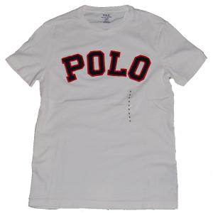 Polo RalphLauren ポロ ラルフローレン 「POLO」ロゴ パッチ Tシャツ WHITE｜dukesstore