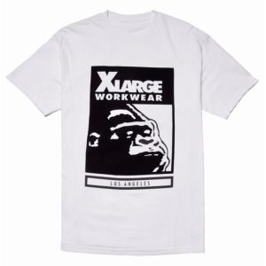 X-LARGE エクストララージ  WORKWEAR TEE WHITE｜dukesstore