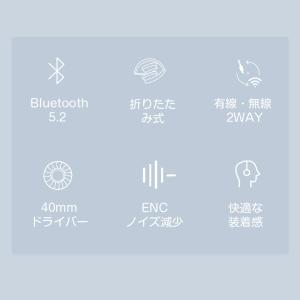 Bluetooth ヘッドホン 2WAY 有線...の詳細画像2