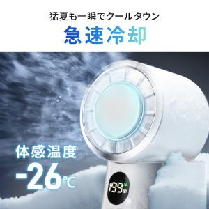 【超高速モーター搭載】携帯扇風機 冷却プレート...の詳細画像5