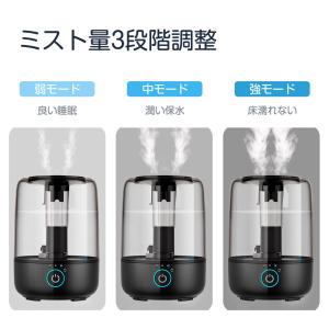加湿器 大容量3.8L 超音波式 次亜塩素酸水対応＆抗菌ファイルター搭載
