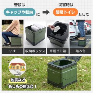 簡易トイレセット 折り畳み 非常用トイレ 携帯...の詳細画像4