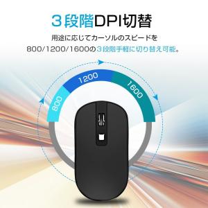 「在庫処理」ワイヤレスマウス 無線マウス 静音...の詳細画像3