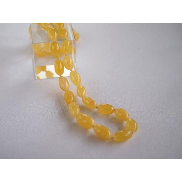 ★天然琥珀/コハク コハクネックレス 乳白色イエローが美しい■バルト海新品