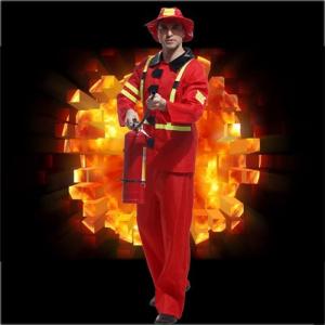 ハロウィン 大人用 コスプレ衣装 消防士 Halloween...