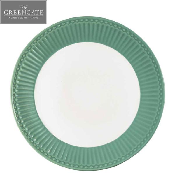 【在庫限り！売り尽くし SALE】プレート お皿 ダスティ グリーン くすみ 緑 パステル -ALI...