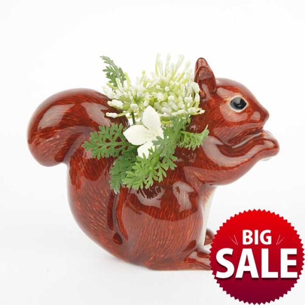 小花入れ 花瓶 リス りす Squirrel Bud Vase プレゼント クエイルセラミックス Q...