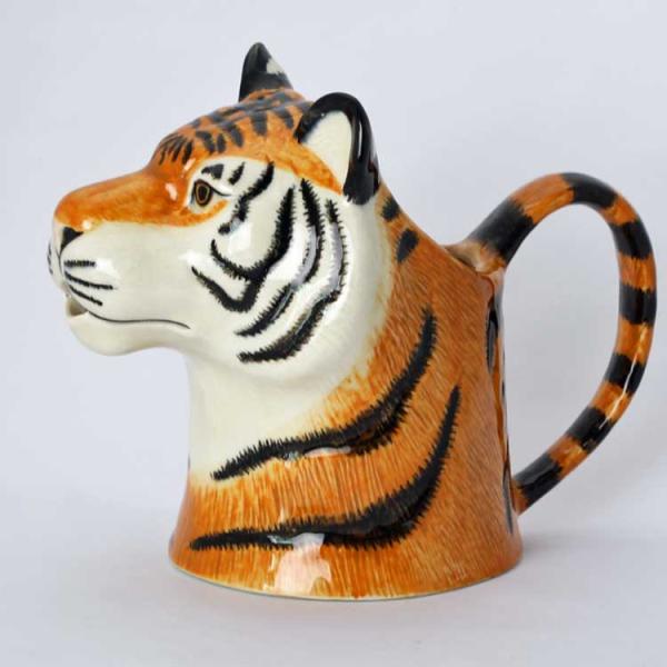 ジャグ 花瓶 水差し 虎 トラ とら タイガー Tiger Jug プレゼント クエイルセラミックス...