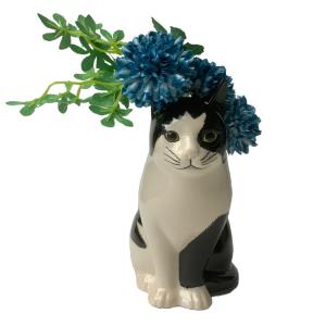 花瓶 猫 茶トラ トラ猫 おしゃれ 可愛い 陶器 大きい 動物 アニマル