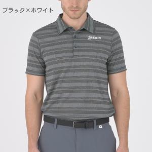 スリクソンbyデサント メッシュボーダープリントシャツ RGMXJA16 [24SS]｜dunlopgolf