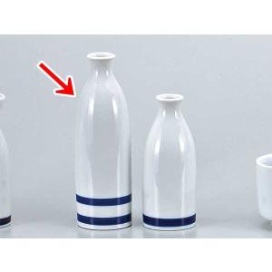 酒器 冷酒 熱燗 /白細口二本線徳利 /徳利 とっくり 業務用