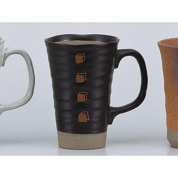 酒器 ビールジョッキ/ 天正黒角ちぎり波渕ジョッキー /ビアジョッキ 陶器 泡立ち 業務用 家庭用 ...