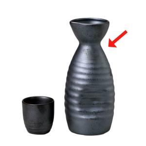 酒器 徳利 燗酒/ 黒釉徳利（大） /日本酒 業務用 家庭用 贈り物