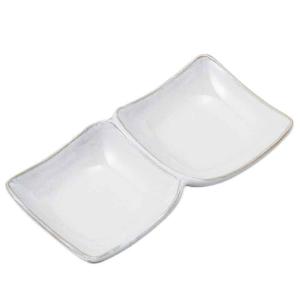 洋食器 仕切皿/ 白三ツ仕切皿 /薬味皿 タレ皿 焼き肉用 珍味