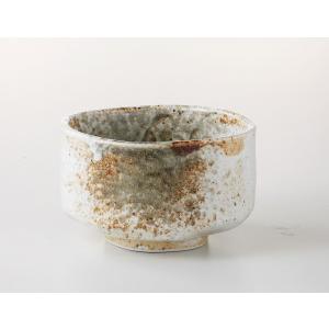ラッピング無料 ギフト 贈り物 プレゼント/ 抹茶茶碗　雪志野