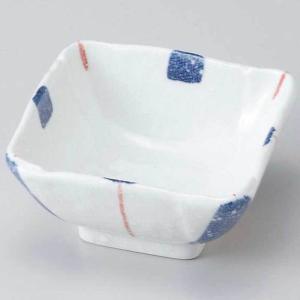 和食器 小鉢 小付/ 呉須ライン淡雪角小鉢 /珍味鉢 陶器 業務用 家庭用 Small sized Bowl