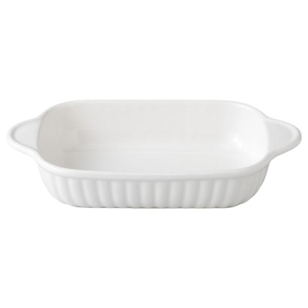 オーブン食器 グラタン皿 パイ ラザニア チーズケーキ/ （白）長角グラタン /業務用 家庭用