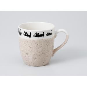 マグカップ おしゃれ/ 黒猫 白マグ /業務用 家庭用 コーヒー カフェ ギフト プレゼント 贈り物
