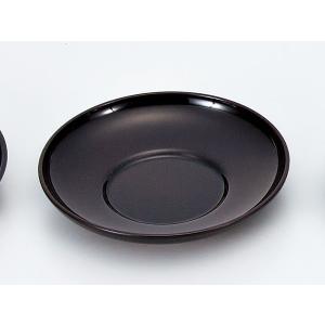 会津漆器 茶托 5枚組 丸皿/ 溜 4.5丸銘々皿 松葉 /来客 おもてなし