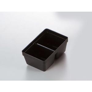 越前漆器/ 6.5重箱パーツ 1/6ハーフタイプ 黒 /和食器