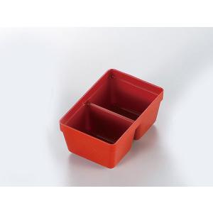 越前漆器/ 6.5重箱パーツ 1/6ハーフタイプ 朱 /和食器