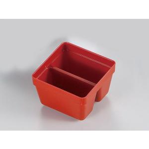 越前漆器/ 6.5重箱パーツ 1/9ハーフタイプ 朱 /和食器