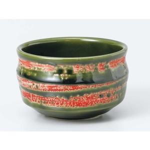抹茶碗 茶道具 茶の湯/ 織部抹茶?（トムソン箱） /和食器