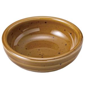 和食器 小付 珍味 小鉢/ 茶斑点丸小付 /陶器 業務用 家庭用 Small Appetizer Bowl｜duralex