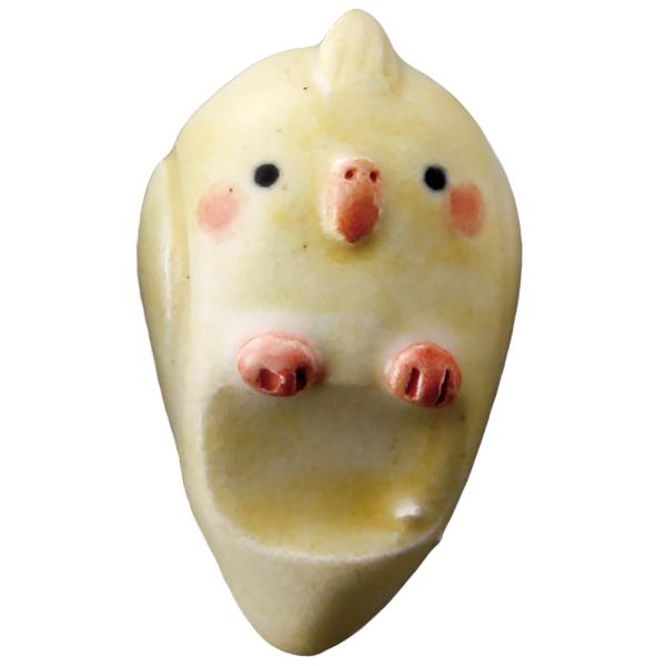 鳥の置物 鳥グッズ 食卓アイテム 幸運/ オカメインコ箸置 /和食器 シンプル お祝い 贈り物 ギフ...
