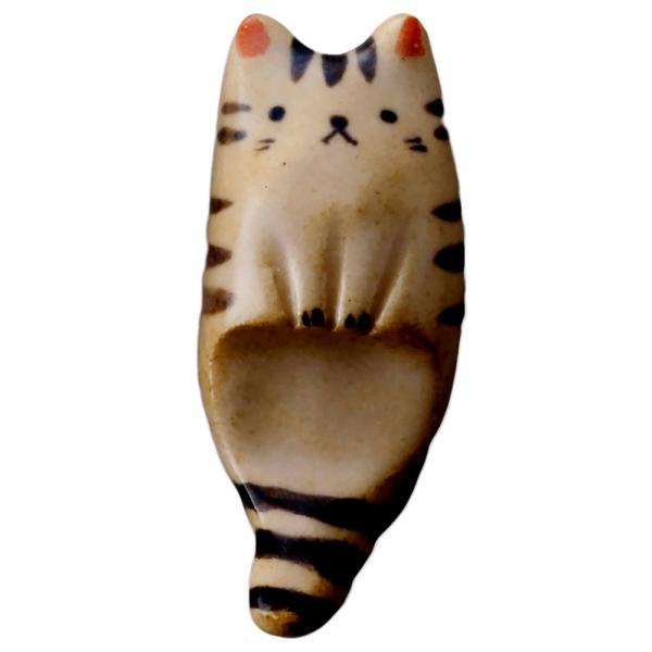 箸置き ネコ 食卓 ネコ食器 / ぶらさがり猫箸置（トラ） /ゆる猫 贈り物 ギフト 猫好き ネコグ...