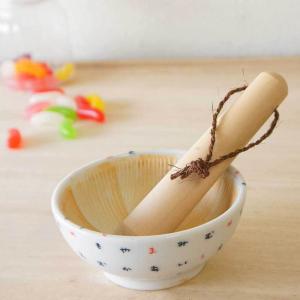 すり鉢　スリ棒 すり鉢 小さめ すり棒付 ごますり/ 赤だるまミニすり鉢 /箱入り