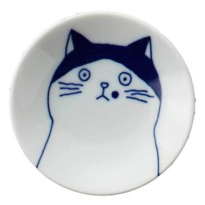 ねこグッズ 小皿 タレ皿 醤油皿 8cm/ 染猫2.5皿・ノラ /猫 ネコ 可愛い プレゼント 家庭用 和み 癒やし｜duralex