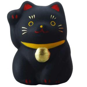 招き猫 縁起物 可愛い/ 小福猫・黒 /贈り物 プレゼント 敬老の日　新築祝い 引き出物 母の日 父の日｜duralex