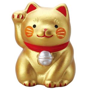 招き猫 置物 金色 ゴールド 縁起物 豪華/ 電動で手招きする招き猫 大