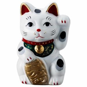 招き猫 大型 巨大/ 大入白猫8号（左手） /置物 贈り物 プレゼント