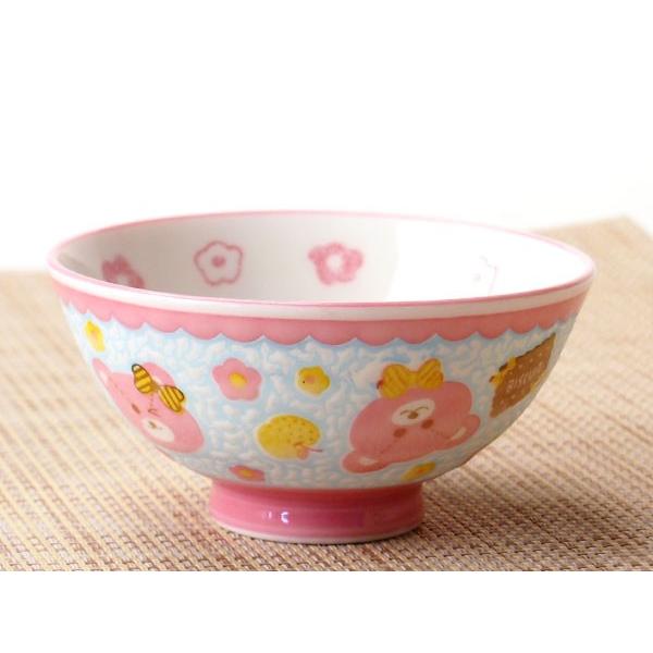 茶碗 かわいい 子供用/ 撥水ウィンク★ クマ茶碗 孫平 /ちゃわん 小さめ