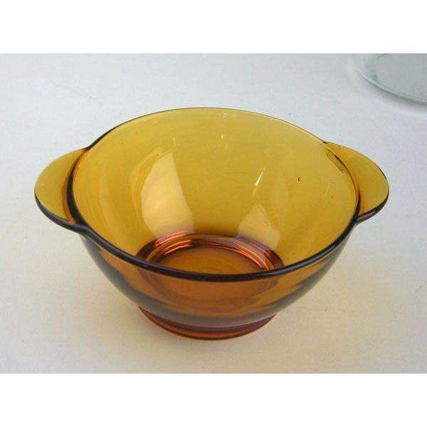 デュラレックス dx2000ニセンボウル　アンバー両手付き13.5cm DURALEX ポイント消化