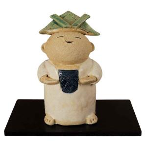 五月人形 コンパクト 陶器 小さい おとぎ話 桃太郎/ 人形師の手造り