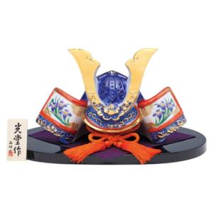 五月人形 コンパクト ガラス 兜 かぶと/ クリスタル兜 /こどもの日