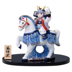 5月人形 武者人形 日本製 戦国武将 加藤清正 武者飾り 陶器 国産 子供
