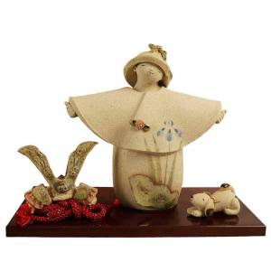 金彩 犬筥 須原陶芸 須はら飾り 廃盤品 端午の節句 /雛 須はら錦彩犬筥（大・左）（白） 犬箱/ 小物入れ 置物 ひな祭り 雛人形 鯉のぼり 五月人形 子どもの日