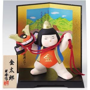 5月人形 日本製 鯉のり金太郎飾り 陶器 金太郎 子供大将 鯉のぼり