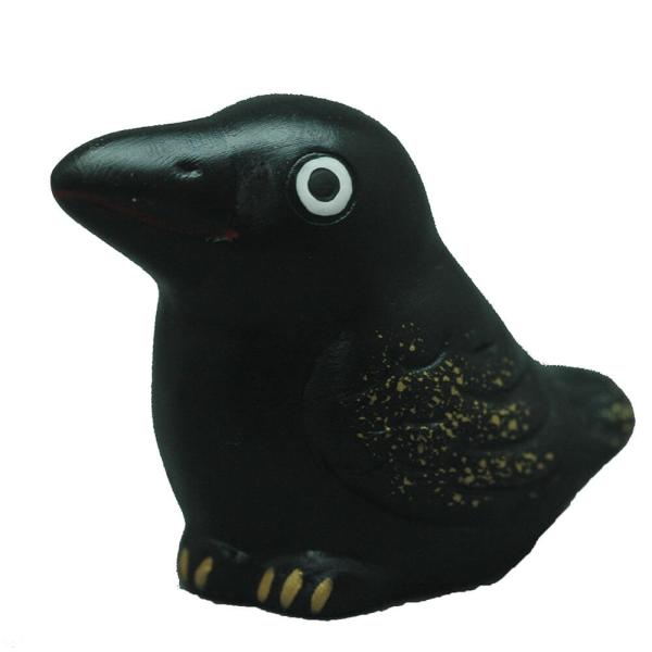 八咫烏 縁起物 置物 神の使い セラミックのおみくじ/ 「セラみくじ」 やたガラス（黒） /粗品 販...