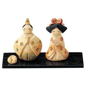雛人形 コンパクト 陶器 小さい 可愛い ひな人形/ 花うたげ立雛