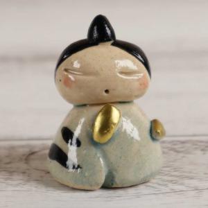 雛人形 コンパクト 陶器 小さい 可愛い ひな...の詳細画像1