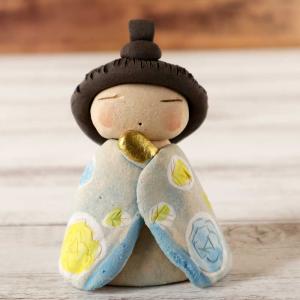 雛人形 コンパクト 陶器 小さい 可愛い ひな...の詳細画像2