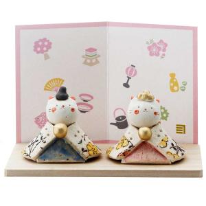 ひな祭り 置物 小物入れ 犬箱/ 須はら錦彩犬筥（大・左）（白） /雛