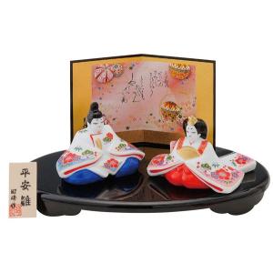 雛人形 コンパクト 陶器 小さい 可愛い 人形師の手造りひな人形