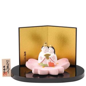 雛人形 コンパクト 陶器 小さい 可愛い ひな人形/ 人形師の手造り